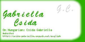 gabriella csida business card